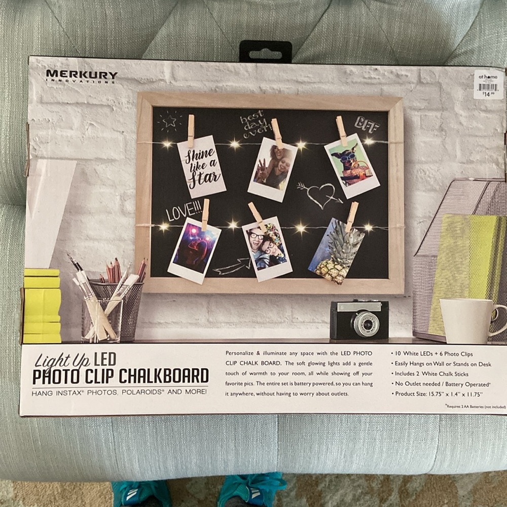 Photo Clip Chalkboard. New-in-box/Never opened. - Picture 2 of 2